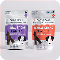 ADULT DENTAL STICKS: KANGAROO & SALMON