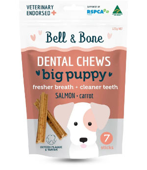 Bell and Bone Senior Dental Sticks Chicken Mint and Ginger For Large Dogs