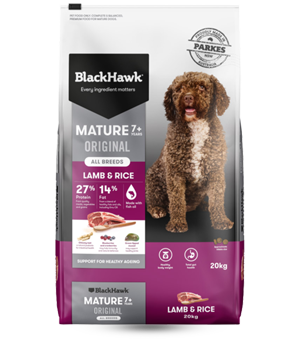 Black Hawk Original Mature 7+ Lamb and Rice Dry Dog Food