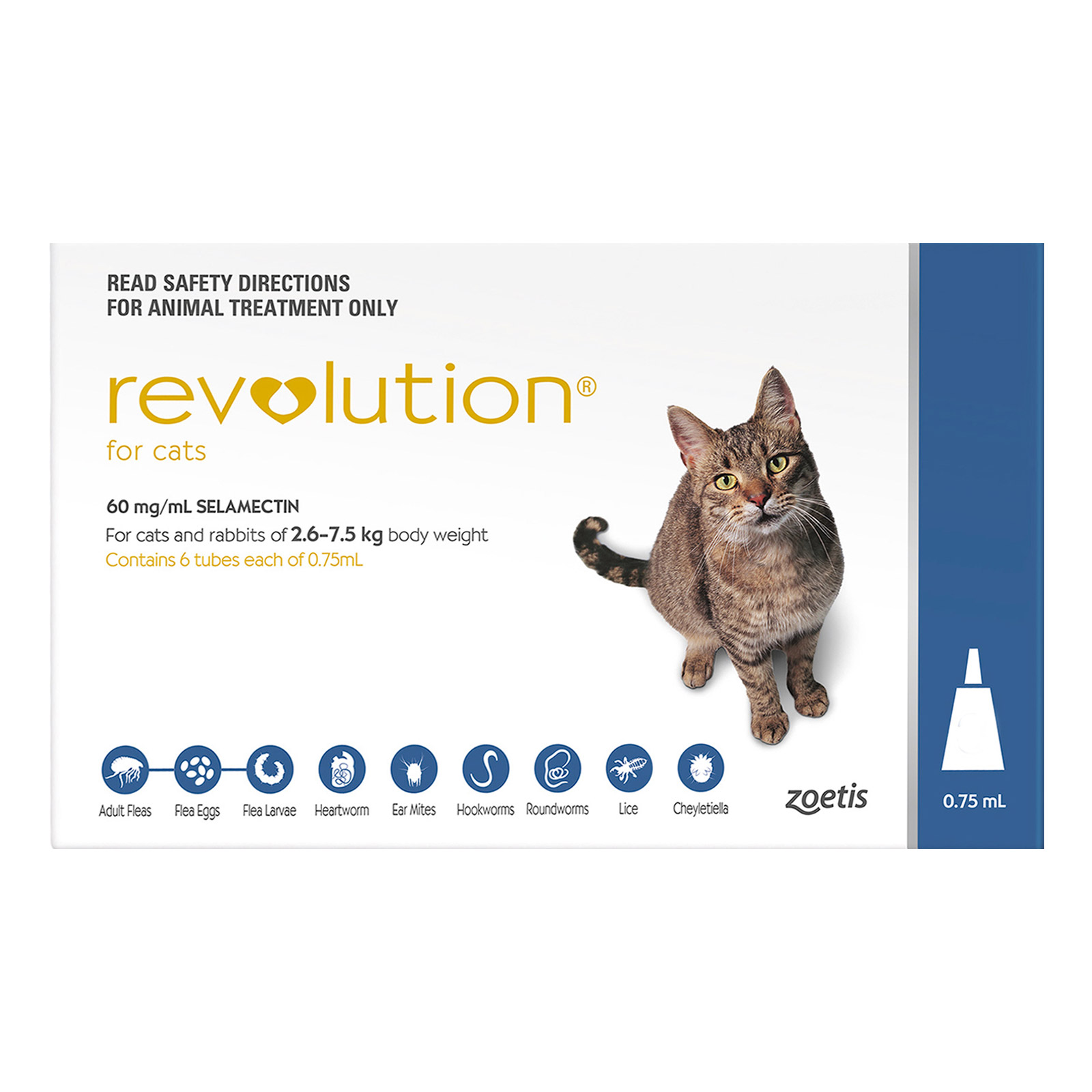 Revolution Topical Solution For Cats 15 1 22 Lbs 3 Treatments Taupe Box Chewy Com