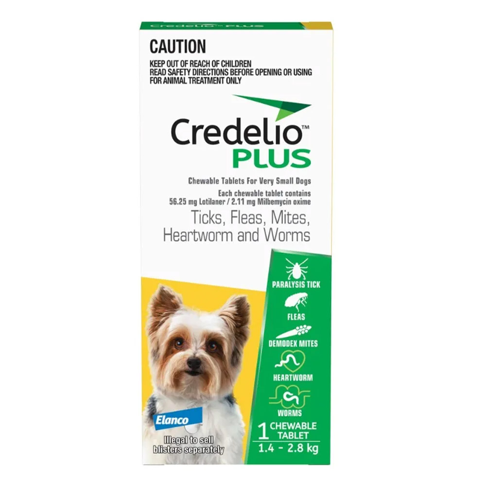 Buy Credelio Plus for Very Small Dogs 1.4 - 2.8 kg Yellow Online