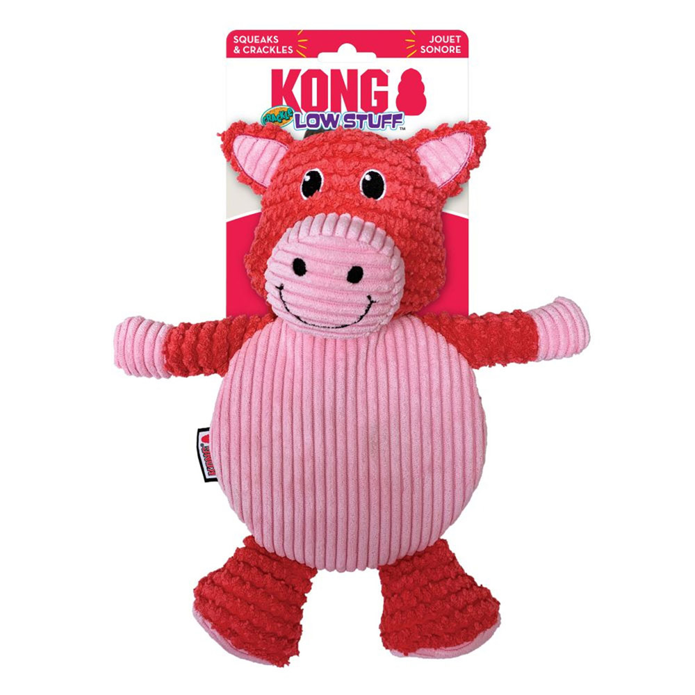 Buy KONG Low Stuff Crackle Tummiez Plush Squeaker Toy for Dogs - Pig 1 ...